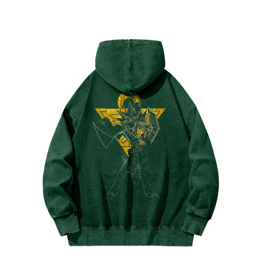 Yu-Gi-Oh! Casual Washed Hoodie Streetwear