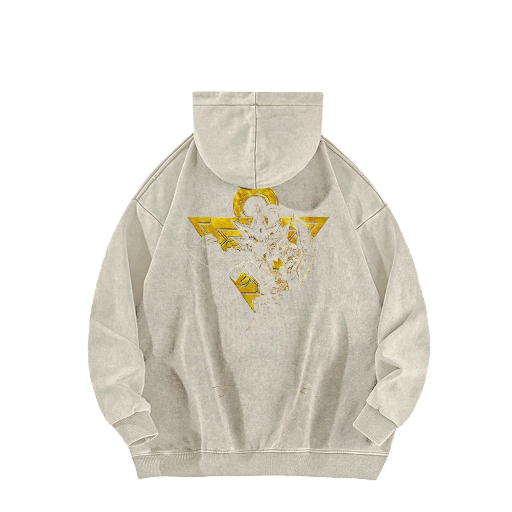 Yu-Gi-Oh! Casual Washed Hoodie Streetwear