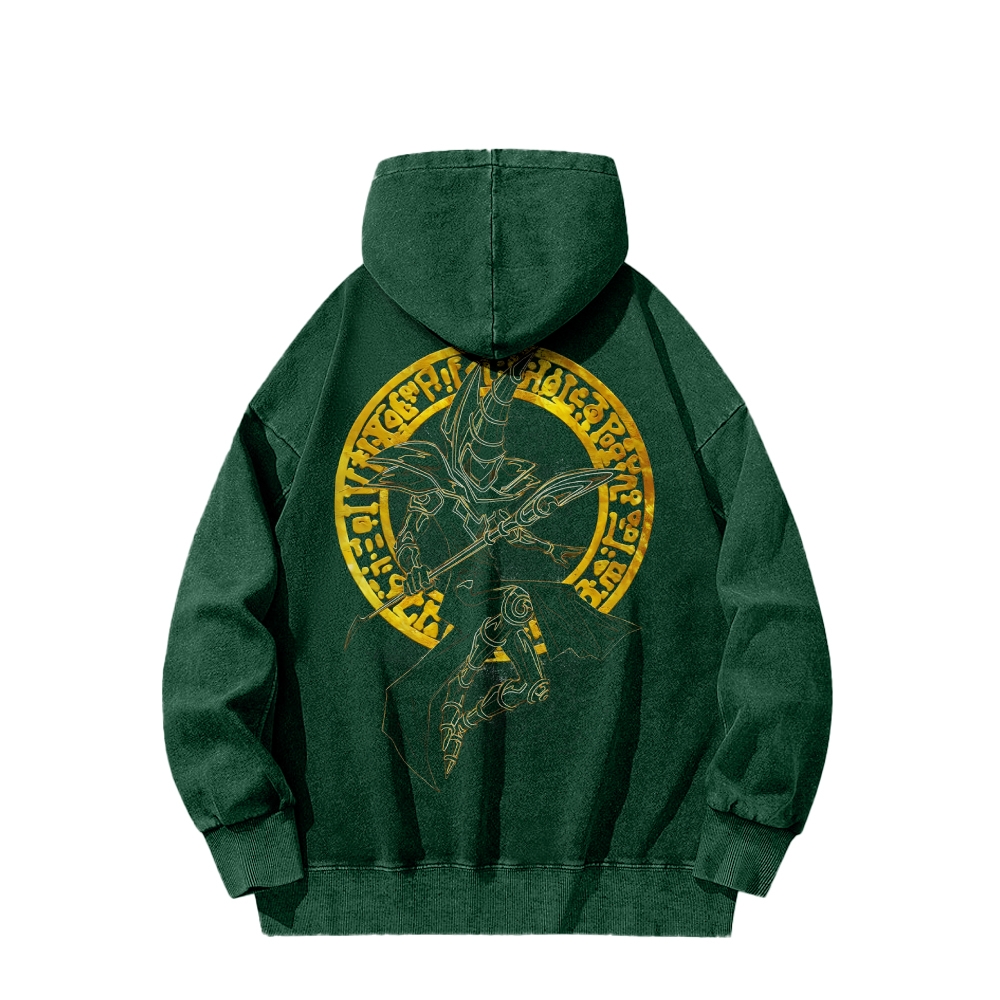 Yu-Gi-Oh! Casual Washed Hoodie Streetwear