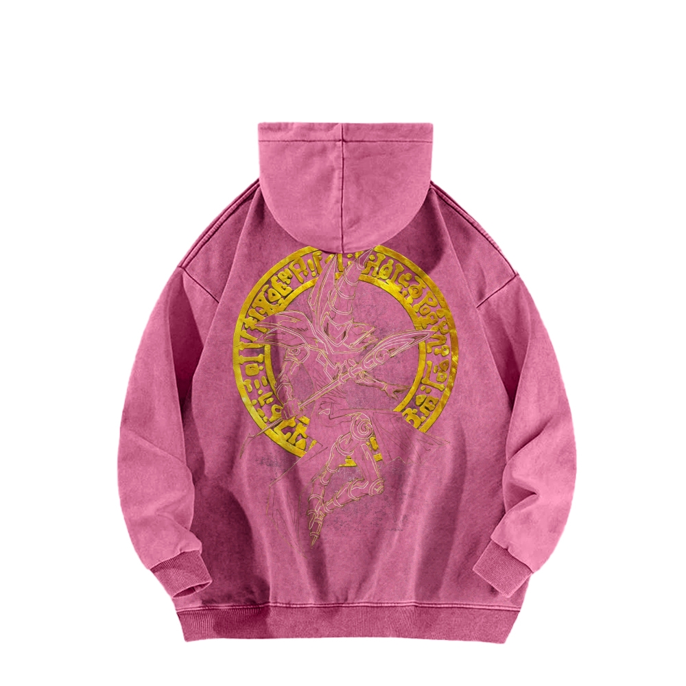 Yu-Gi-Oh! Casual Washed Hoodie Streetwear