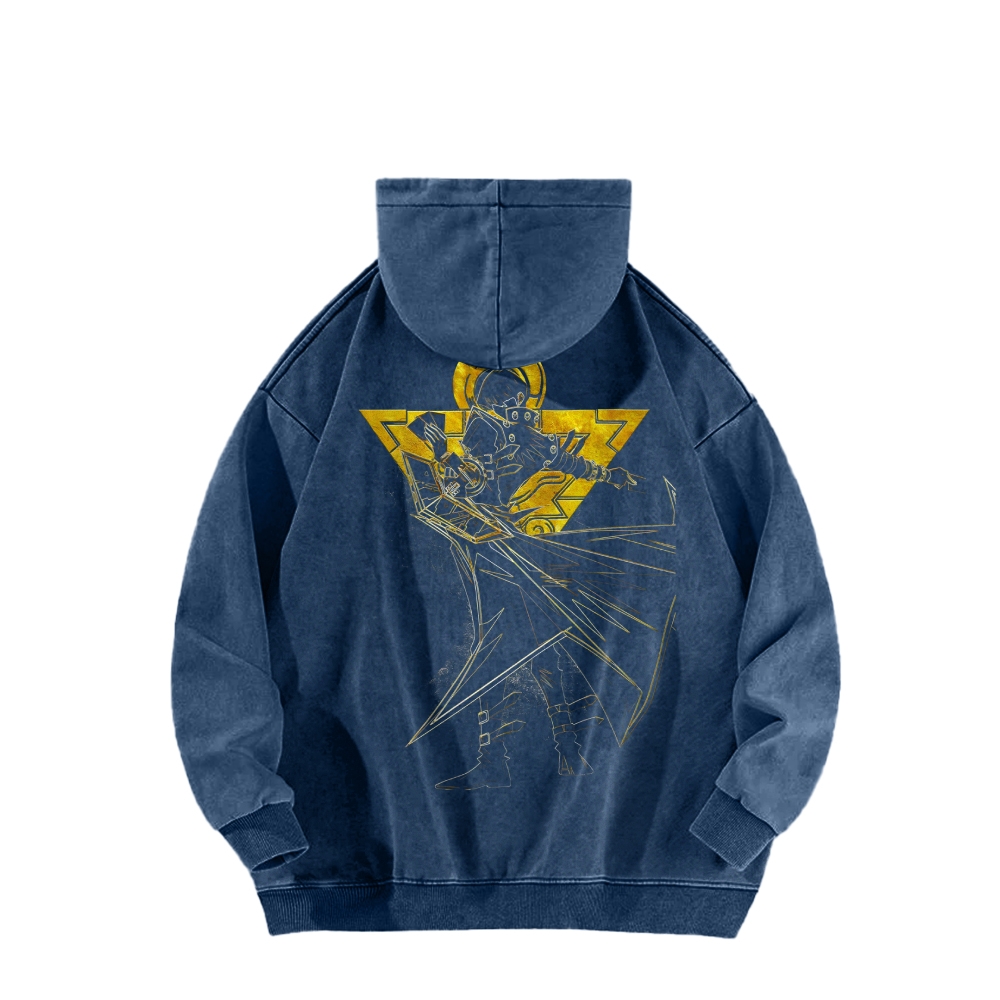 Yu-Gi-Oh! Casual Washed Hoodie Streetwear