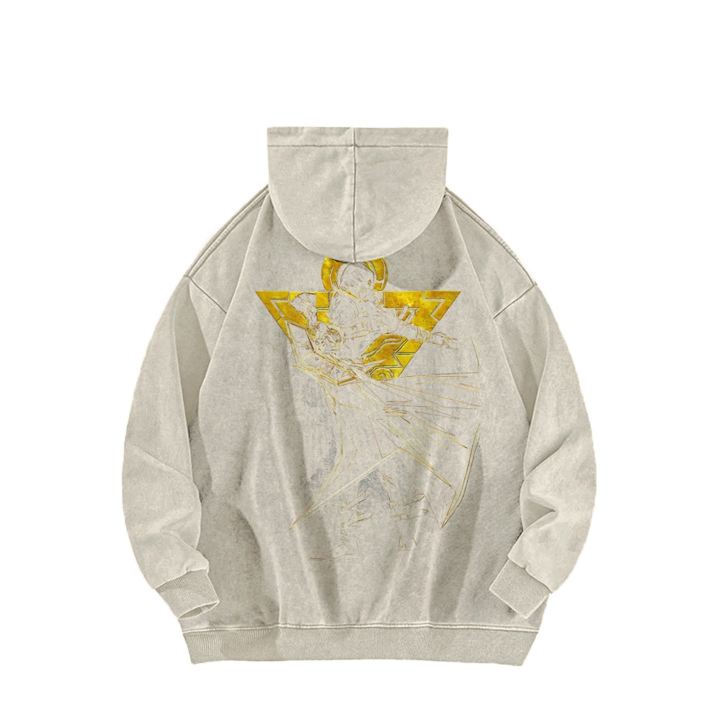 Yu-Gi-Oh! Casual Washed Hoodie Streetwear