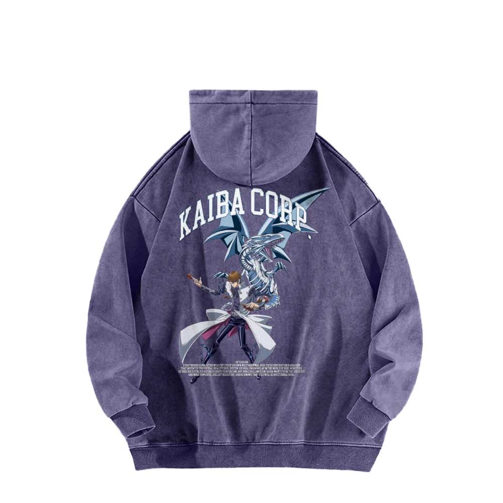 Yu-Gi-Oh! Casual Washed Hoodie Streetwear