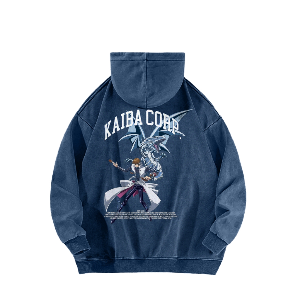 Yu-Gi-Oh! Casual Washed Hoodie Streetwear