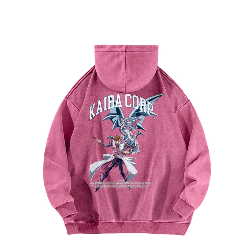 Yu-Gi-Oh! Casual Washed Hoodie Streetwear
