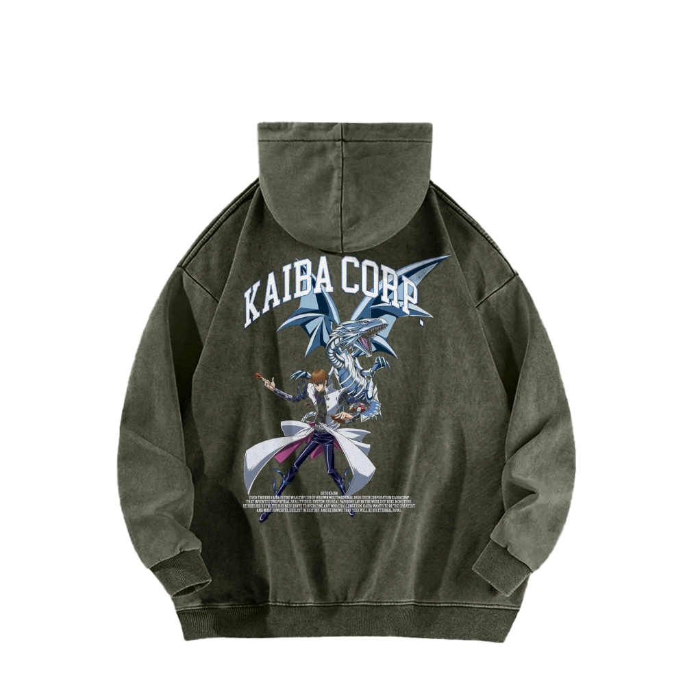 Yu-Gi-Oh! Casual Washed Hoodie Streetwear