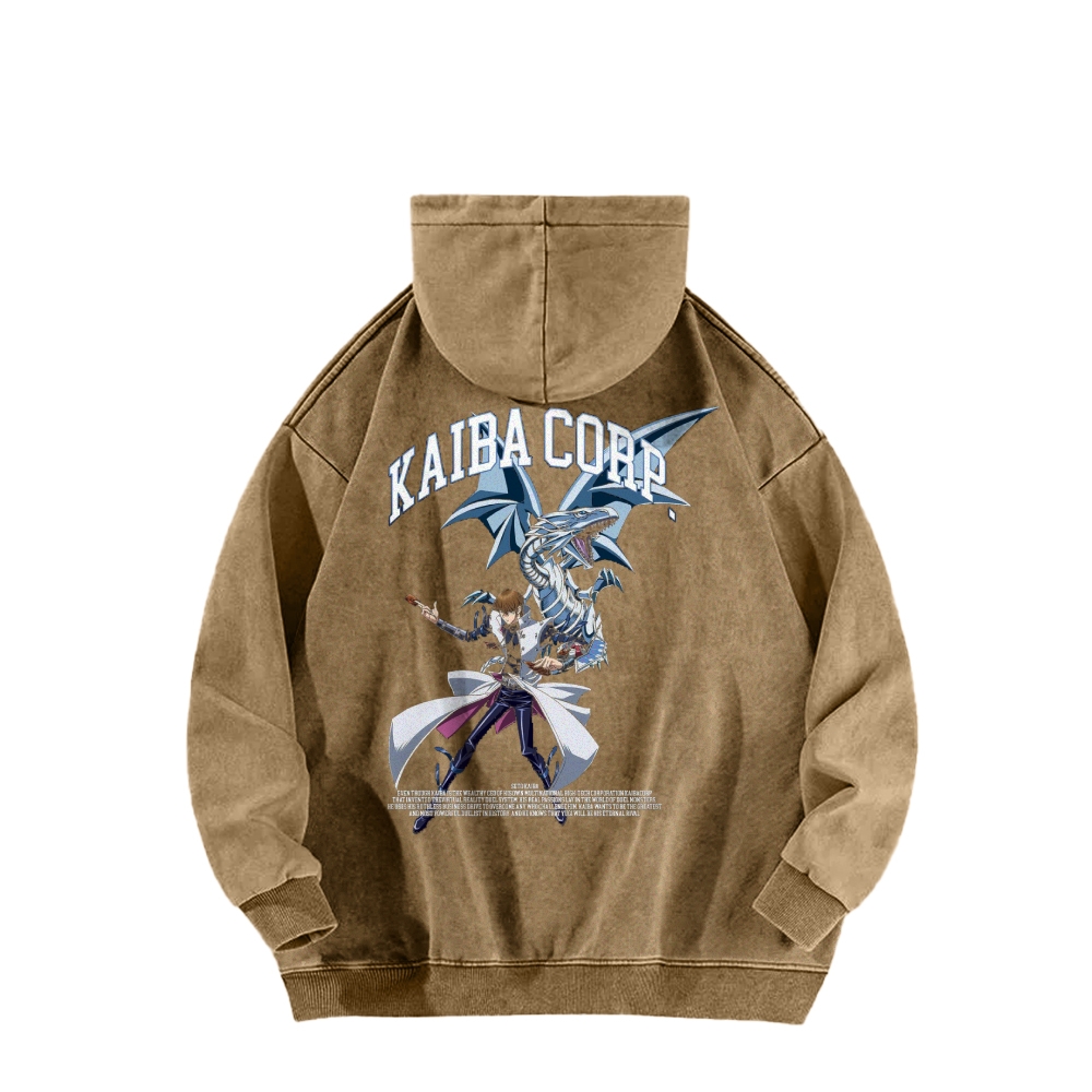 Yu-Gi-Oh! Casual Washed Hoodie Streetwear