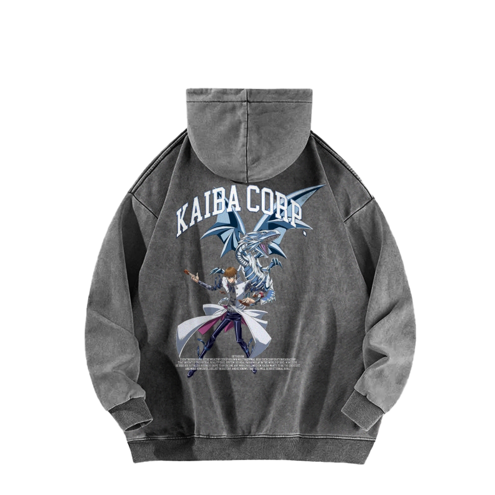 Yu-Gi-Oh! Casual Washed Hoodie Streetwear