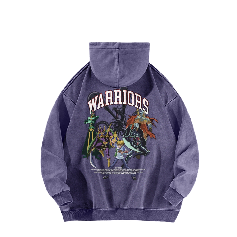 Yu-Gi-Oh! Casual Washed Hoodie Streetwear
