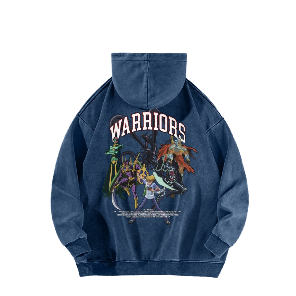 Yu-Gi-Oh! Casual Washed Hoodie Streetwear