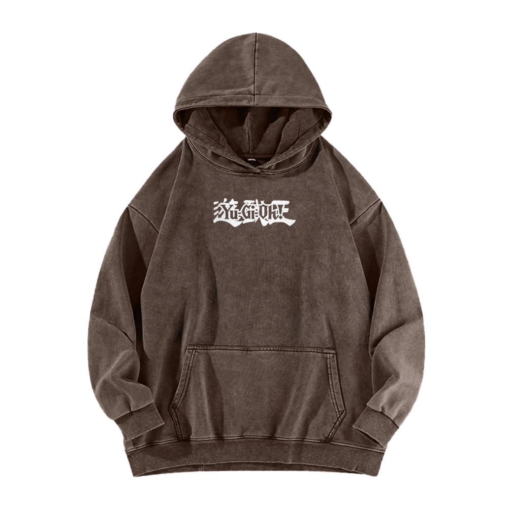 Yu-Gi-Oh! Casual Washed Hoodie Streetwear