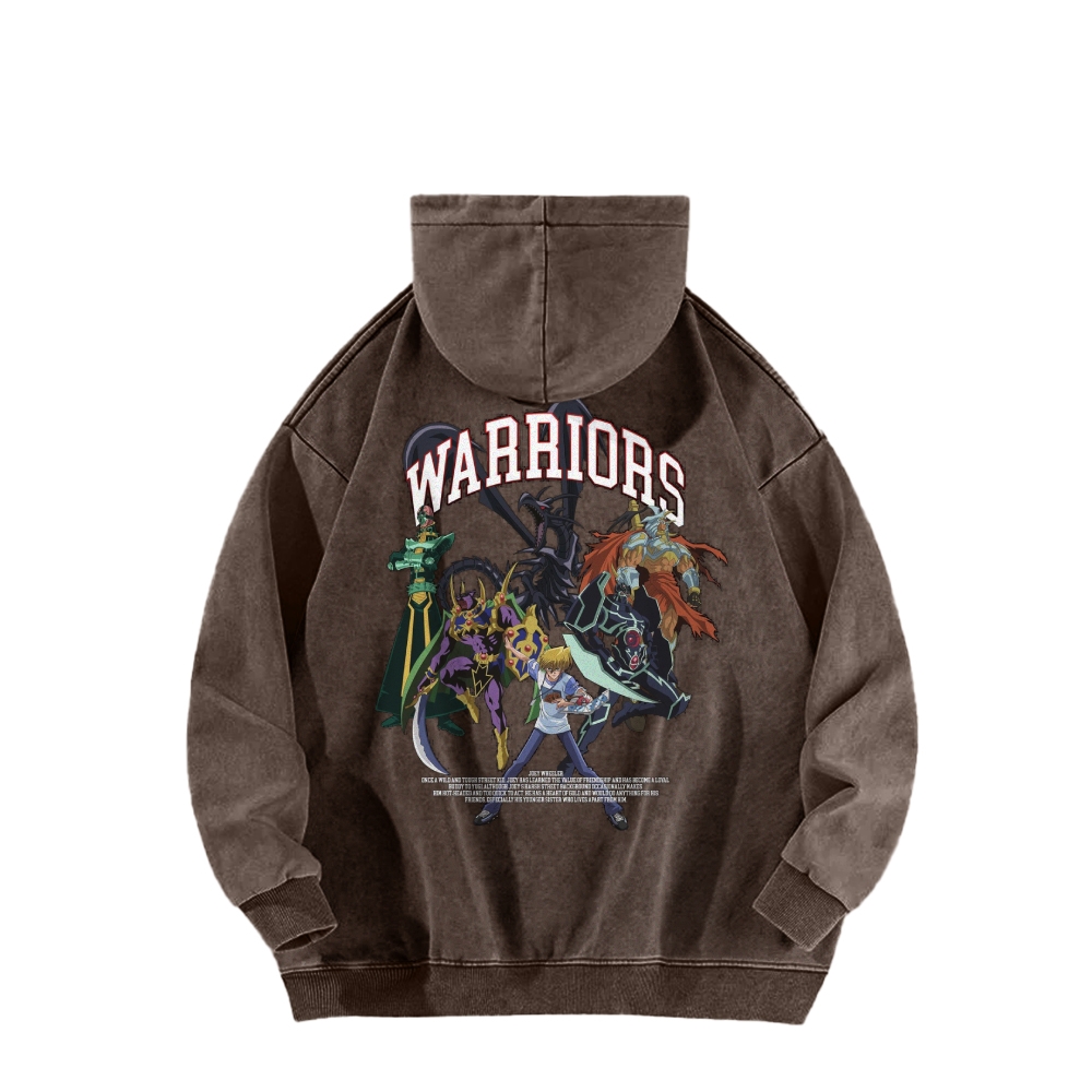 Yu-Gi-Oh! Casual Washed Hoodie Streetwear