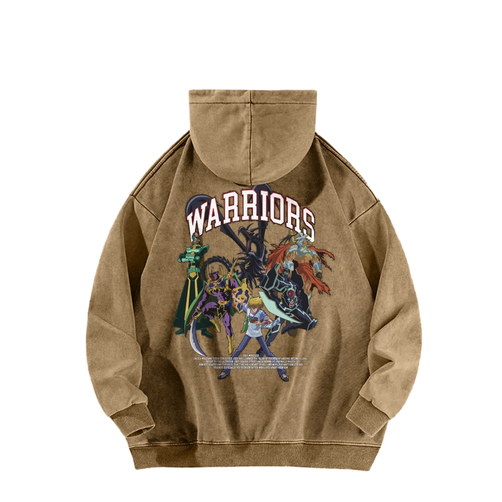 Yu-Gi-Oh! Casual Washed Hoodie Streetwear