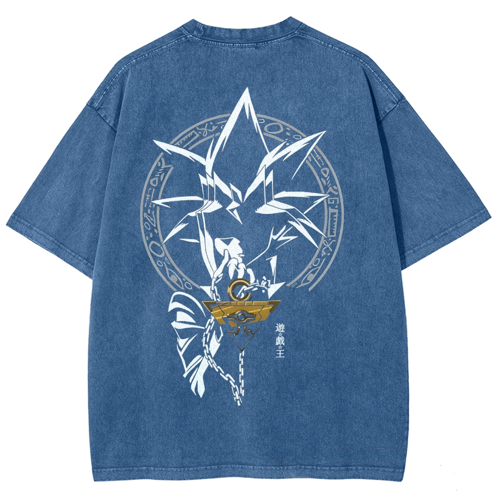 Yu-Gi-Oh! Unisex Fit Washed T-Shirt Streetwear