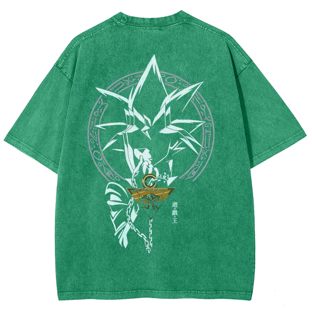 Yu-Gi-Oh! Unisex Fit Washed T-Shirt Streetwear