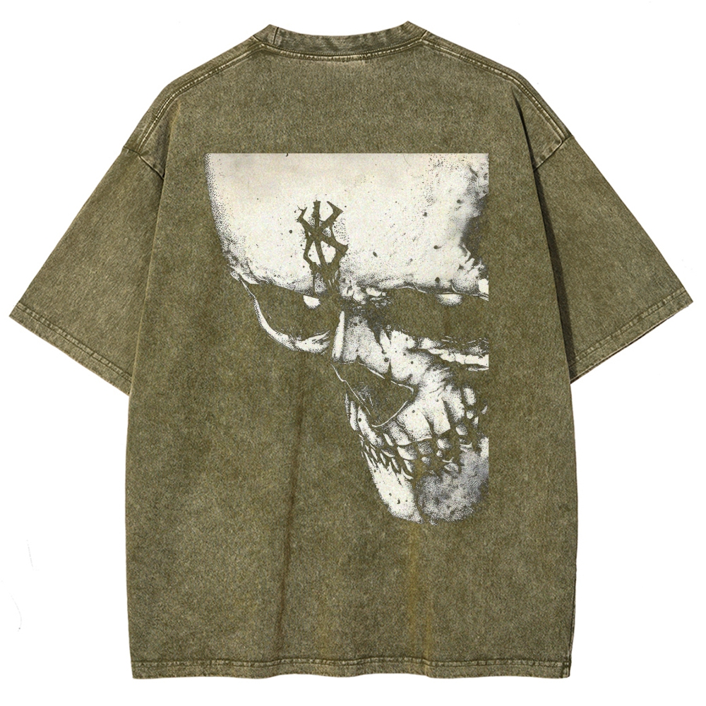 BERSERK VIII ACID WASH TEE