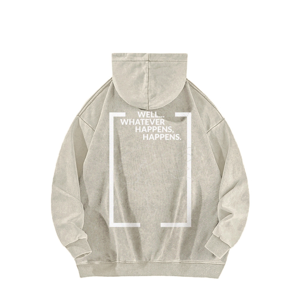 Cowboy Bebop Casual Washed Hoodie 2501009146