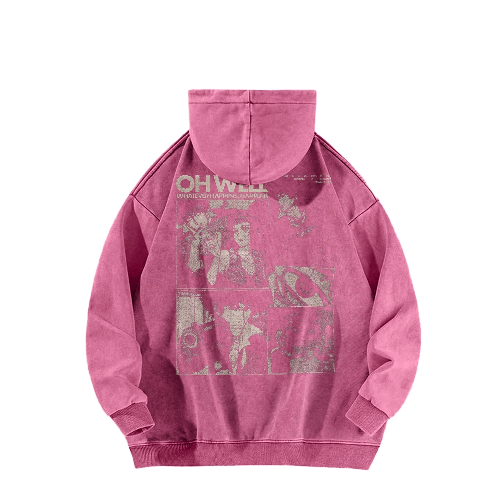 Cowboy Bebop Casual Washed Hoodie 2501009147