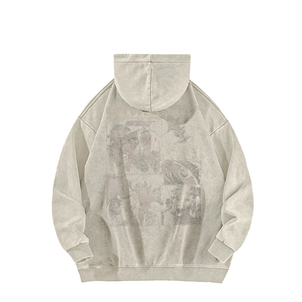 Cowboy Bebop Casual Washed Hoodie 2501009147