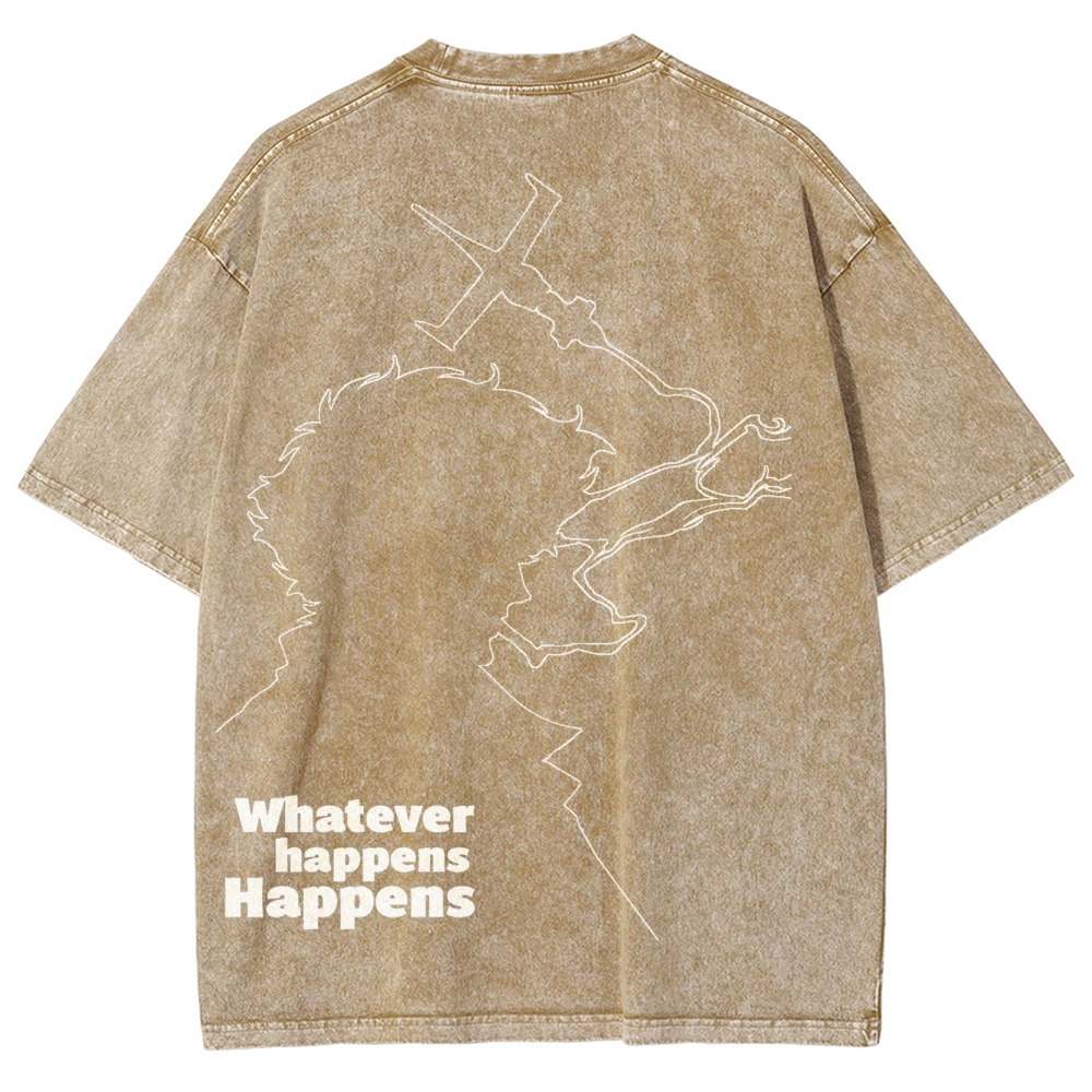  Cowboy Bebop Unisex Fit Washed T-Shirt 2501009729