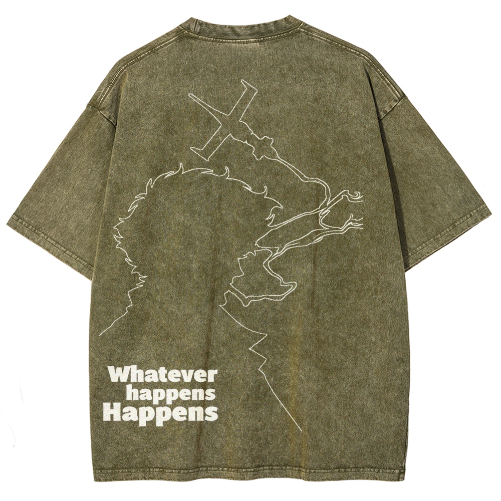  Cowboy Bebop Unisex Fit Washed T-Shirt 2501009729