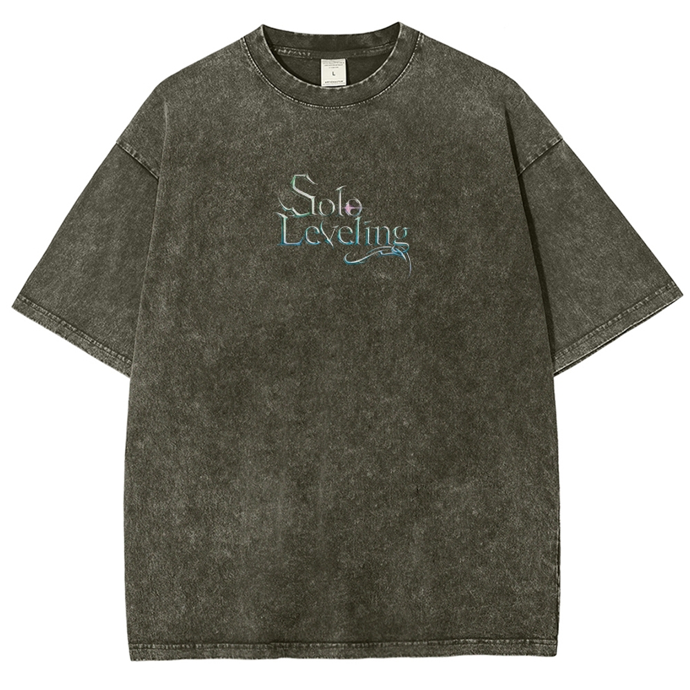  solo leveling Unisex Fit Washed T-Shirt 2501009736