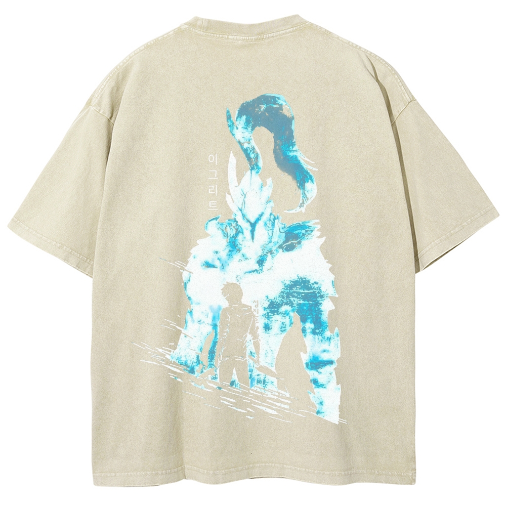  solo leveling Unisex Fit Washed T-Shirt 2501009736