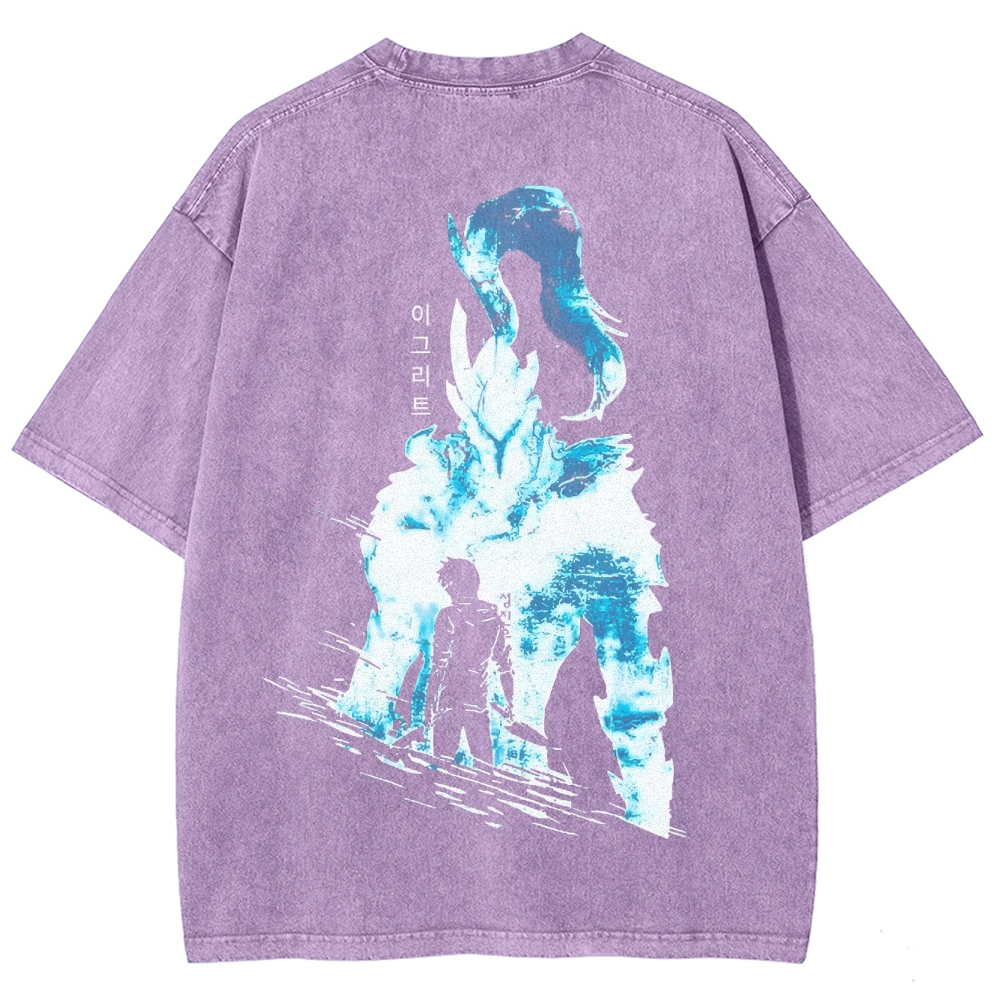  solo leveling Unisex Fit Washed T-Shirt 2501009736