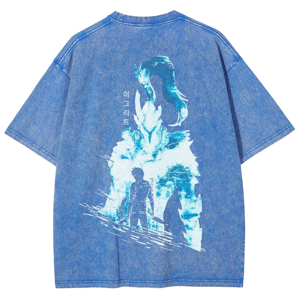  solo leveling Unisex Fit Washed T-Shirt 2501009736