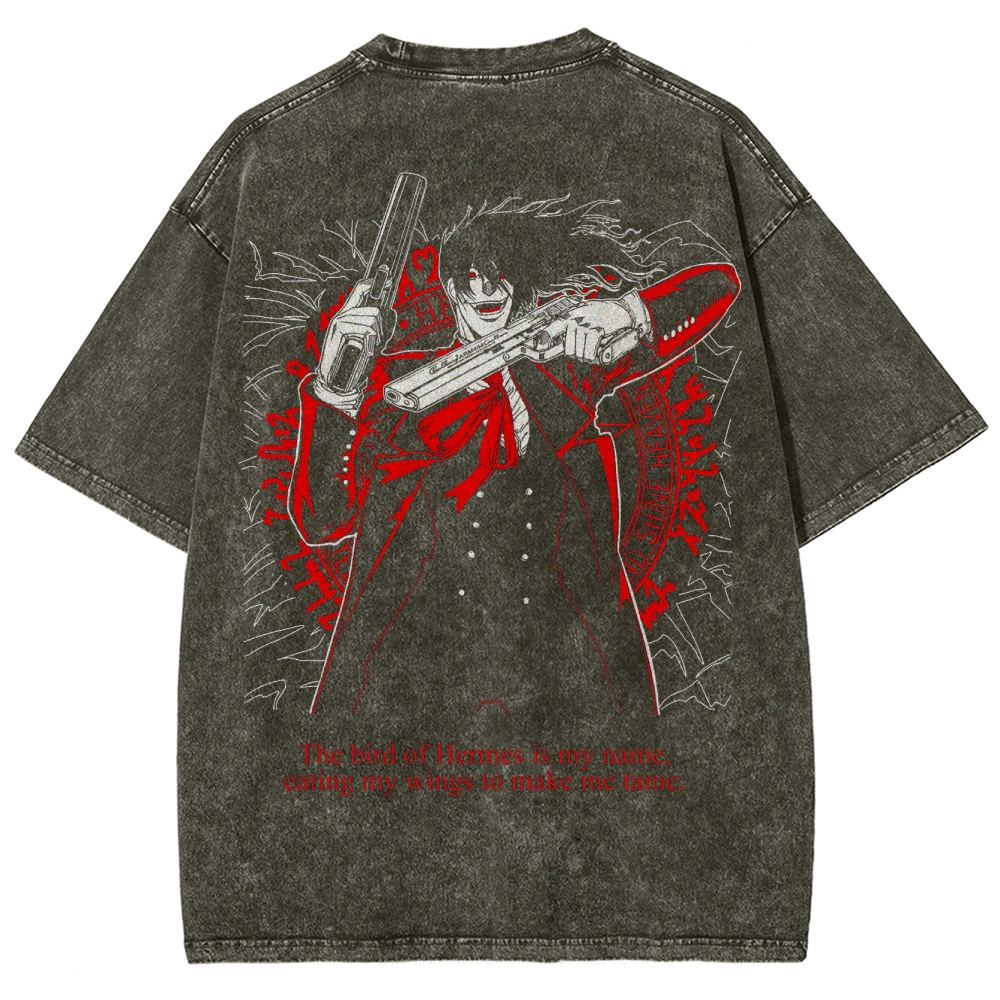 Hellsing Unisex Ultimate Vampire Unisex Fit Washed T-Shirt 2502000105