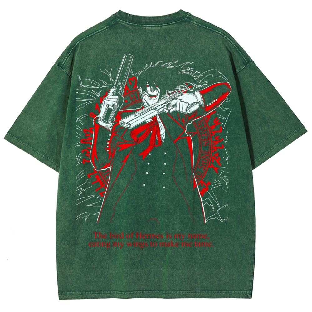 Hellsing Unisex Ultimate Vampire Unisex Fit Washed T-Shirt 2502000105