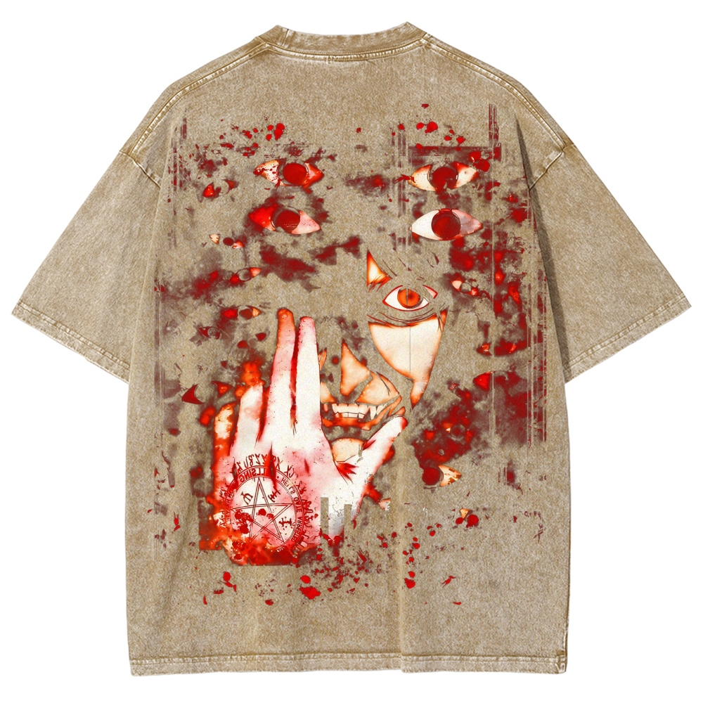 Hellsing Unisex Ultimate Vampire Unisex Fit Washed T-Shirt 2502000115