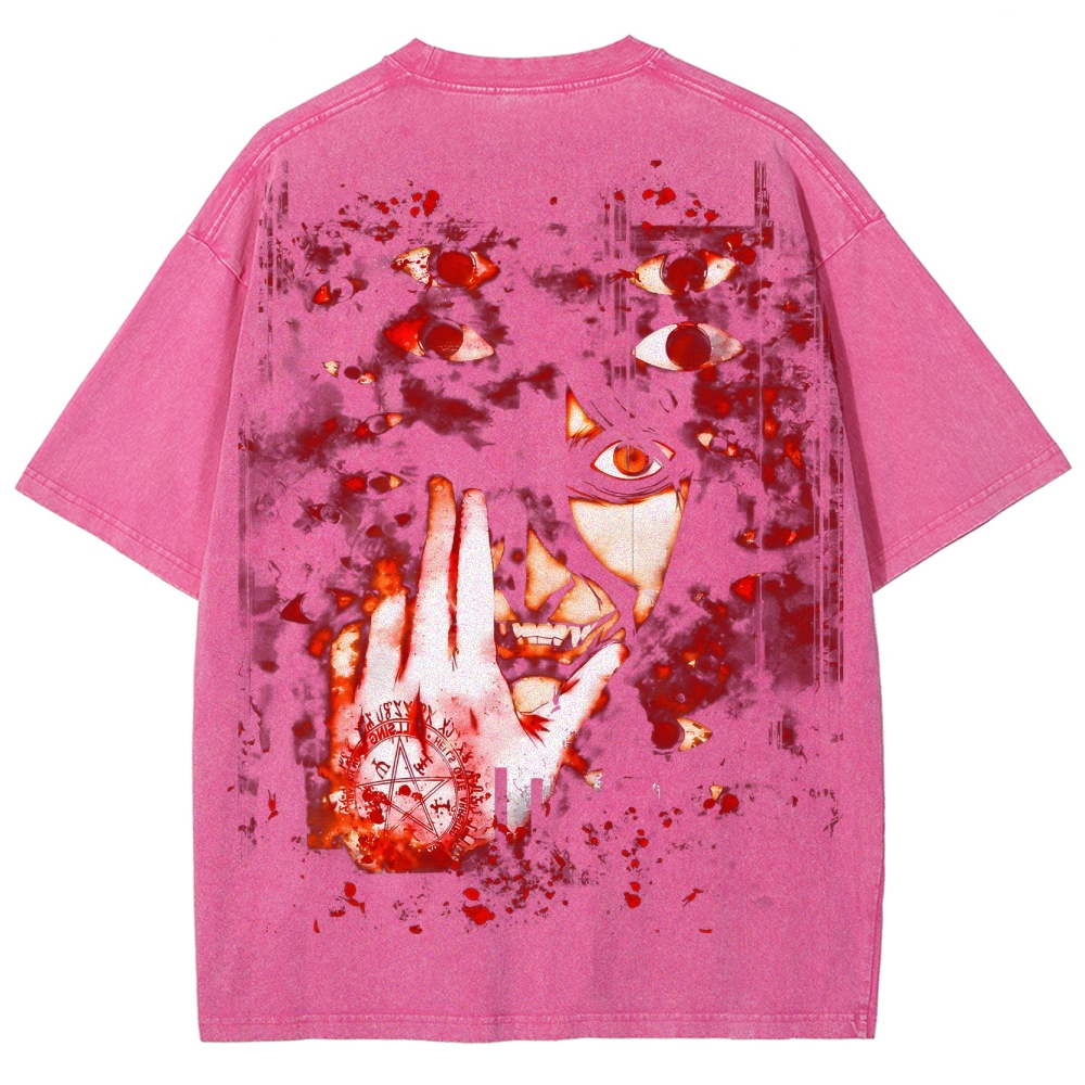 Hellsing Unisex Ultimate Vampire Unisex Fit Washed T-Shirt 2502000115