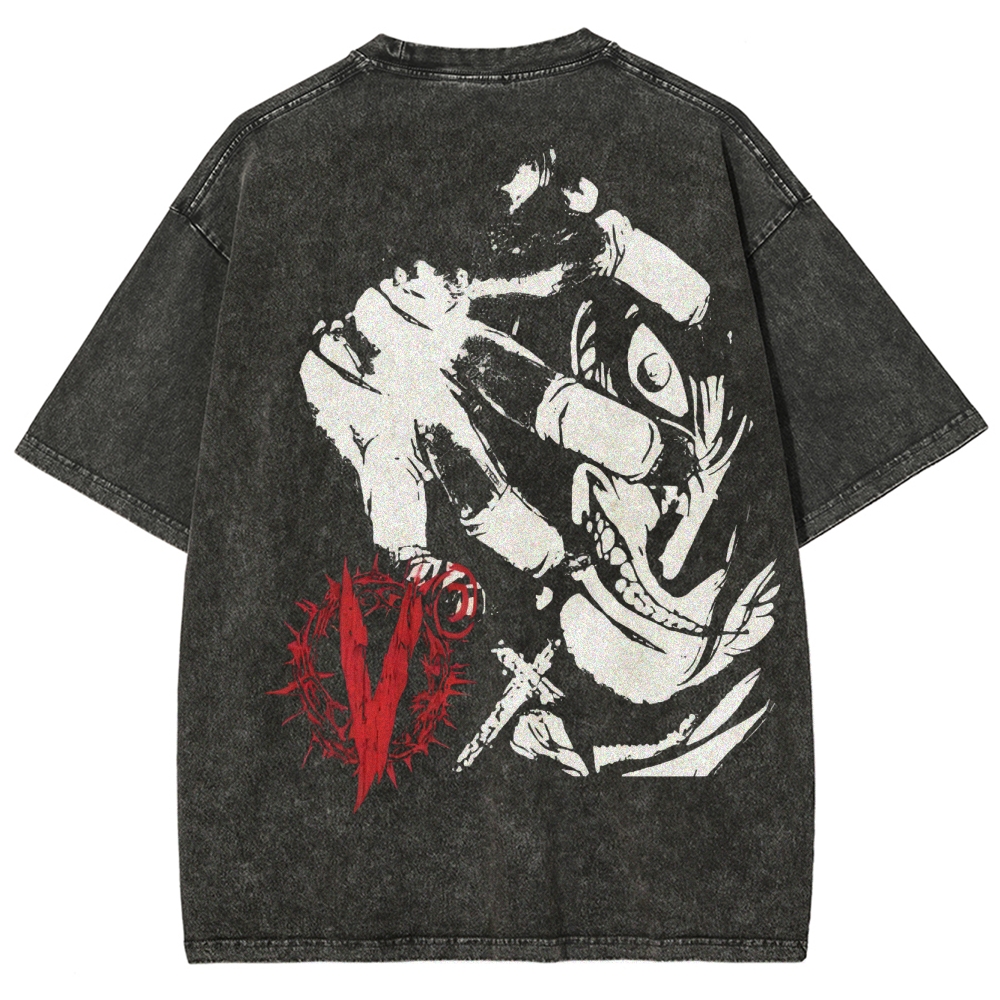 Hellsing Unisex Ultimate Vampire Unisex Fit Washed T-Shirt 2502000124