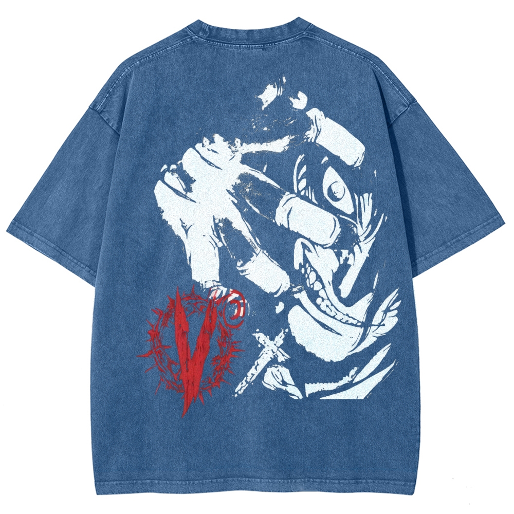 Hellsing Unisex Ultimate Vampire Unisex Fit Washed T-Shirt 2502000124