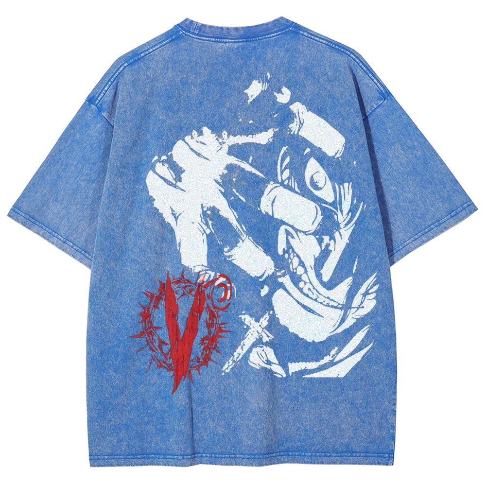 Hellsing Unisex Ultimate Vampire Unisex Fit Washed T-Shirt 2502000124