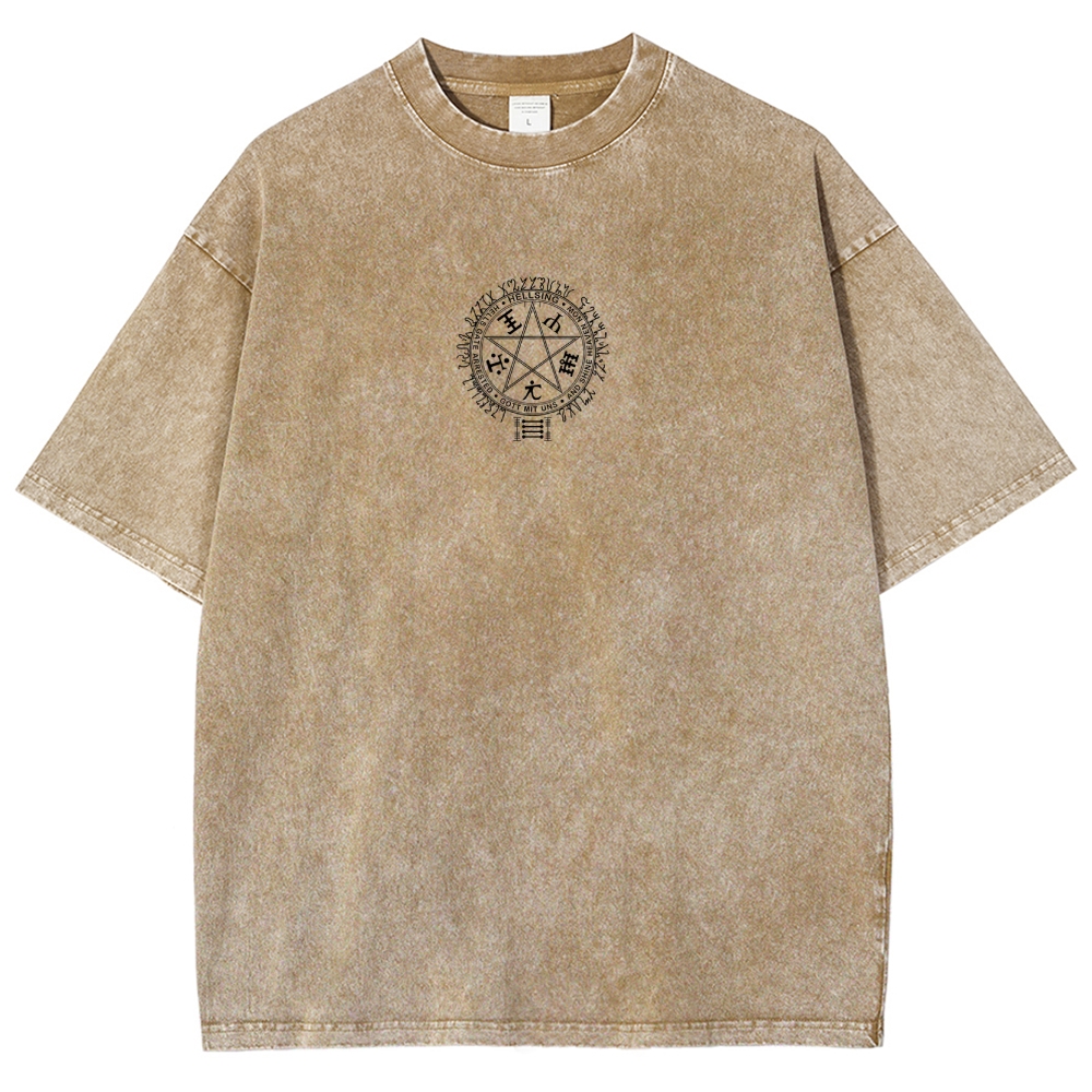 Hellsing Unisex Ultimate Vampire Unisex Fit Washed T-Shirt 2502000150