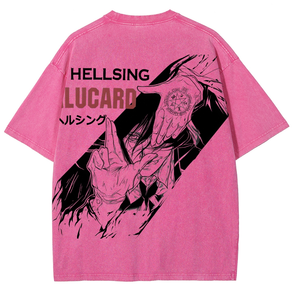 Hellsing Unisex Ultimate Vampire Unisex Fit Washed T-Shirt 2502000150