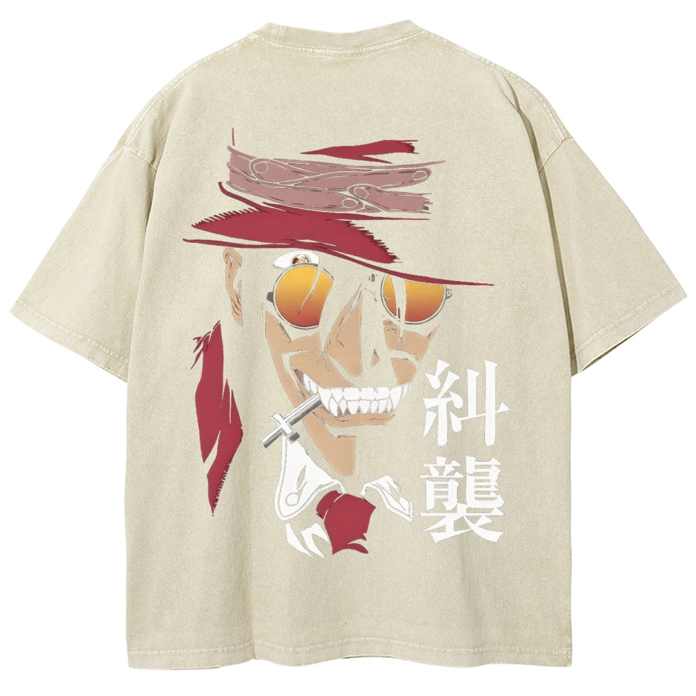 Hellsing Unisex Ultimate Vampire Unisex Fit Washed T-Shirt 2502000158
