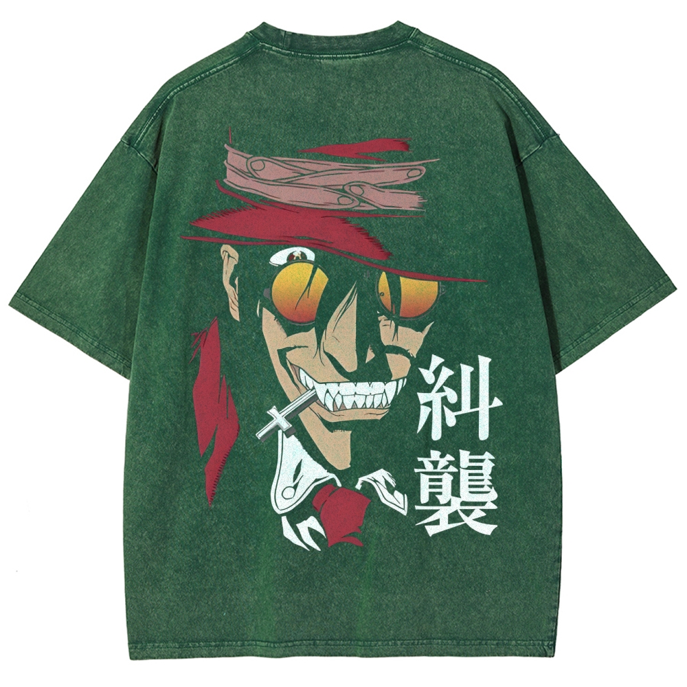 Hellsing Unisex Ultimate Vampire Unisex Fit Washed T-Shirt 2502000158