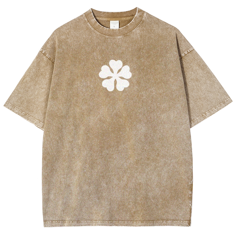 Black Clover Sword Streetwear Washed T-Shirt