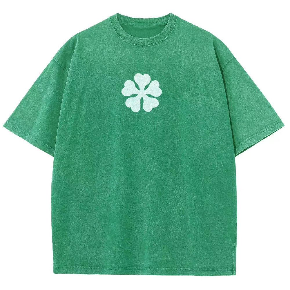 Black Clover Sword Streetwear Washed T-Shirt