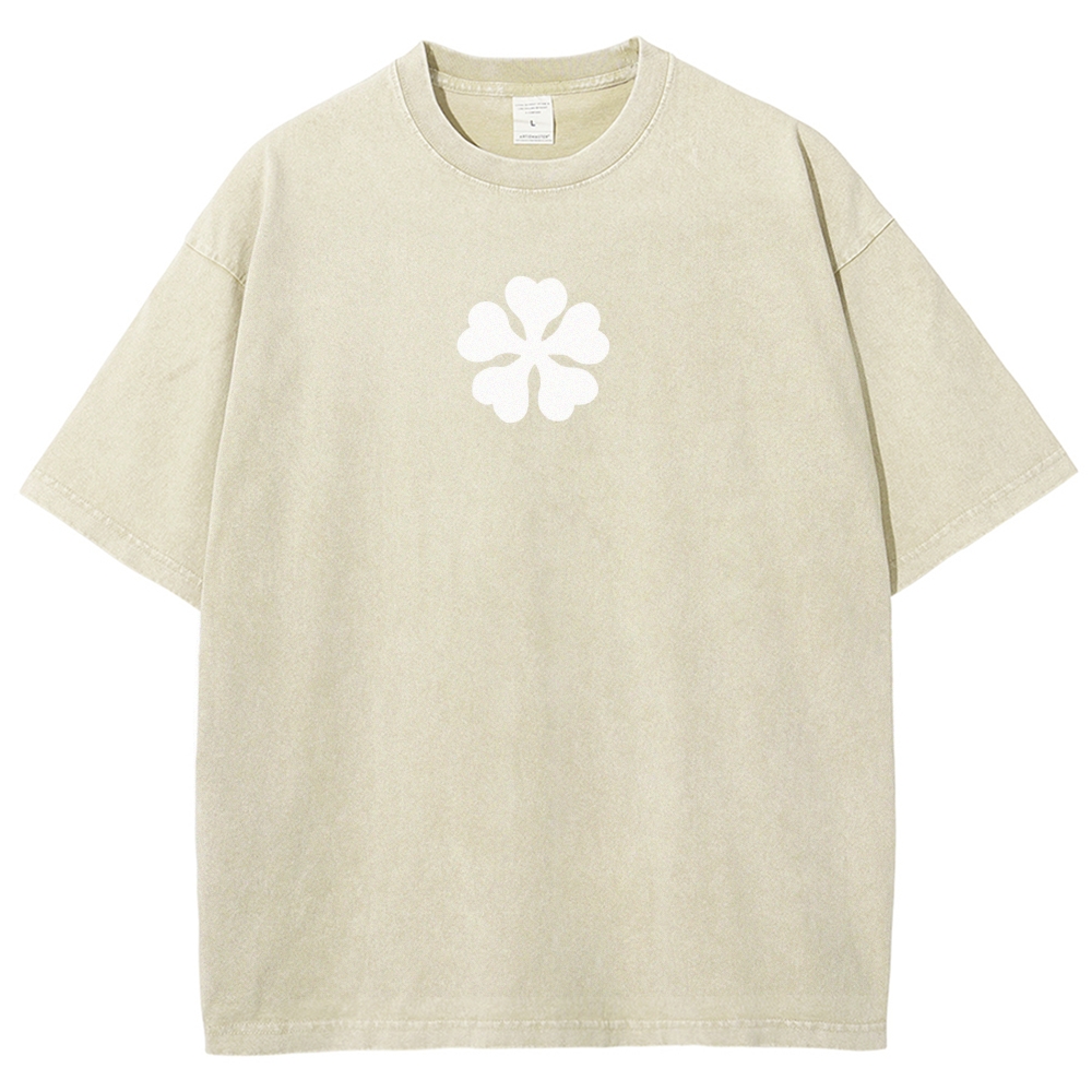 Black Clover Sword Streetwear Washed T-Shirt