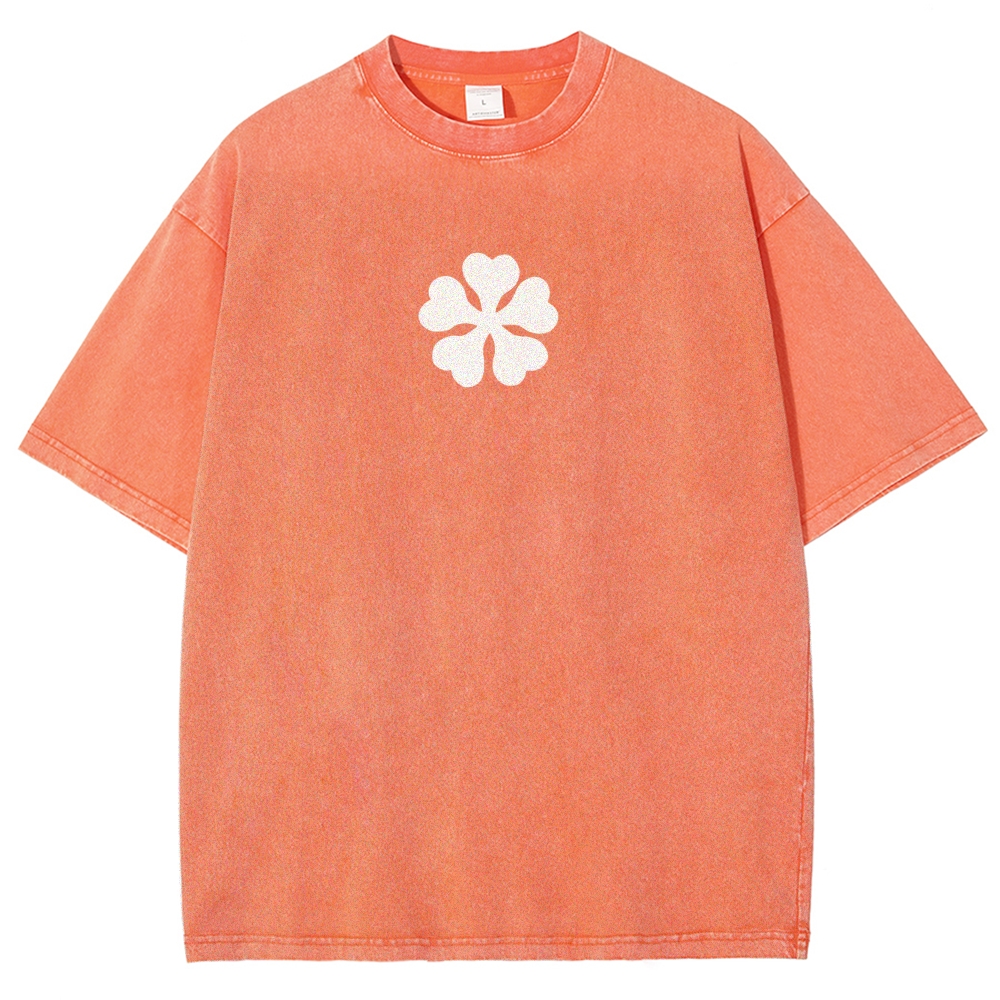 Black Clover Sword Streetwear Washed T-Shirt