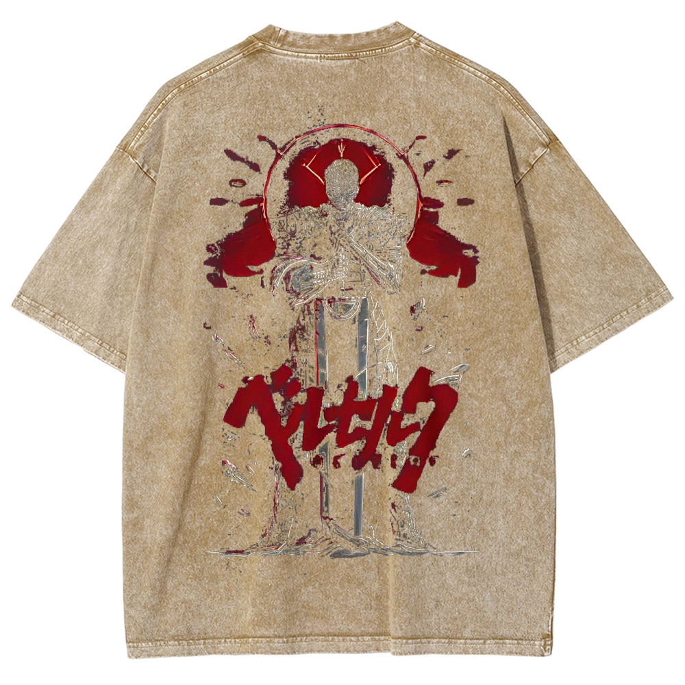 BERSERK Unisex Fit Washed T-Shirt 2502002343