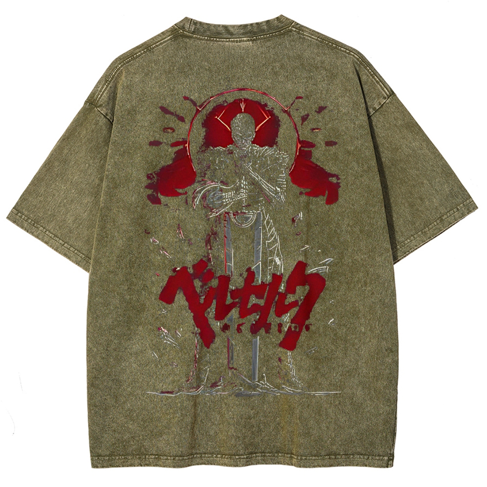 BERSERK Unisex Fit Washed T-Shirt 2502002343