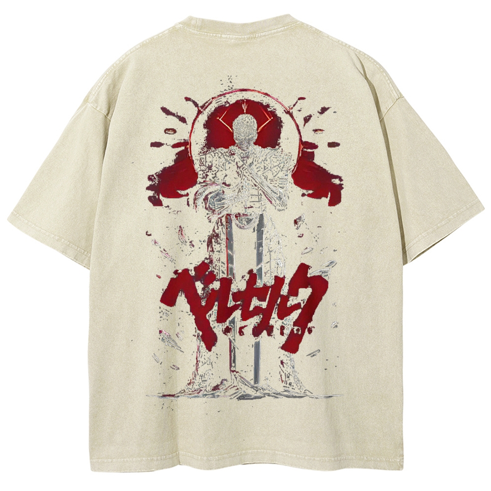 BERSERK Unisex Fit Washed T-Shirt 2502002343