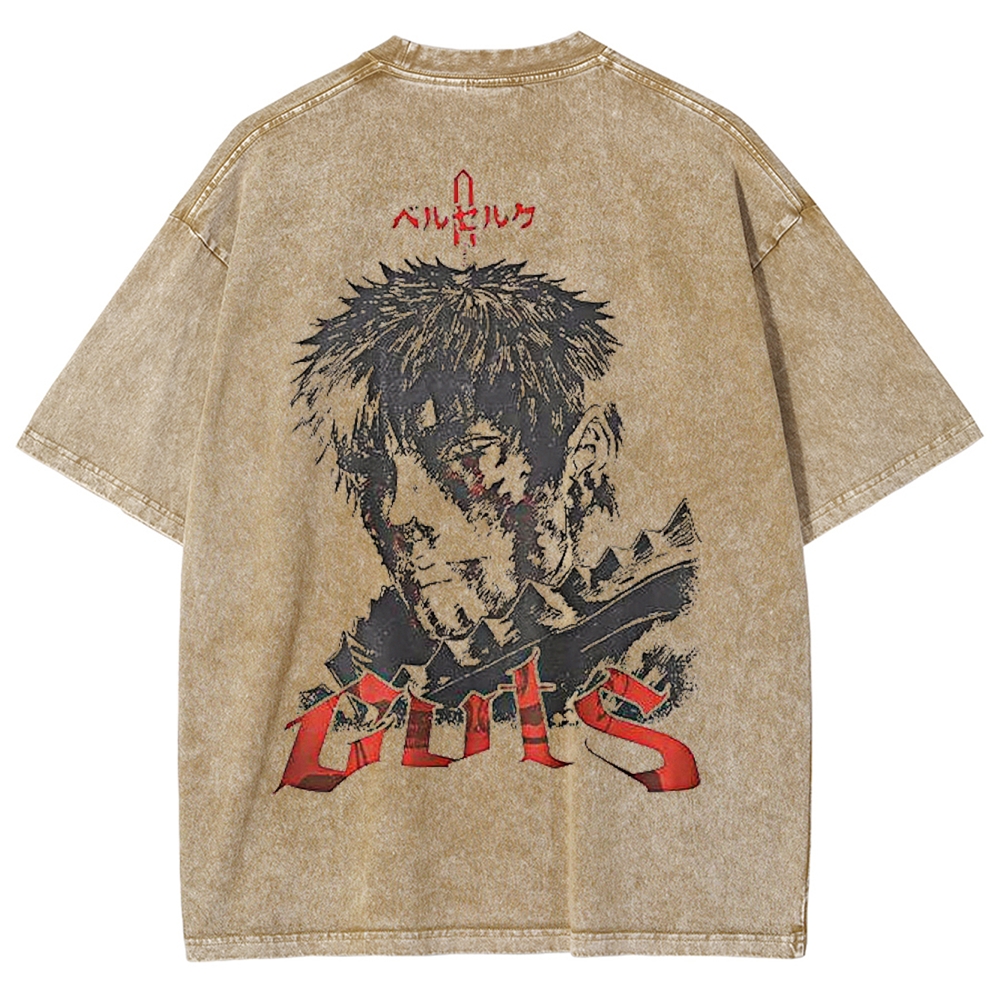 BERSERK Unisex Fit Washed T-Shirt 2502002353