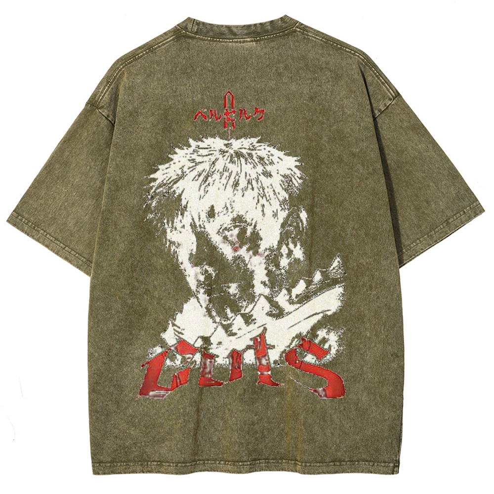 BERSERK Unisex Fit Washed T-Shirt 2502002353