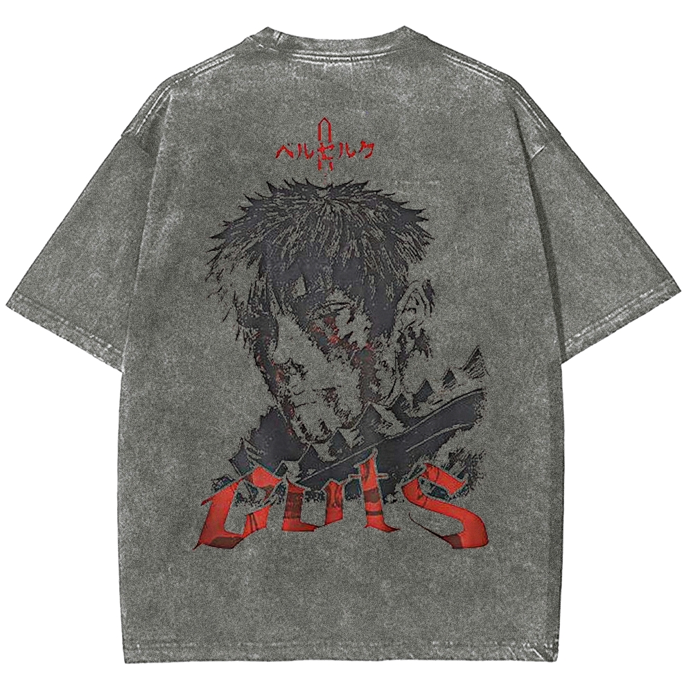 BERSERK Unisex Fit Washed T-Shirt 2502002353